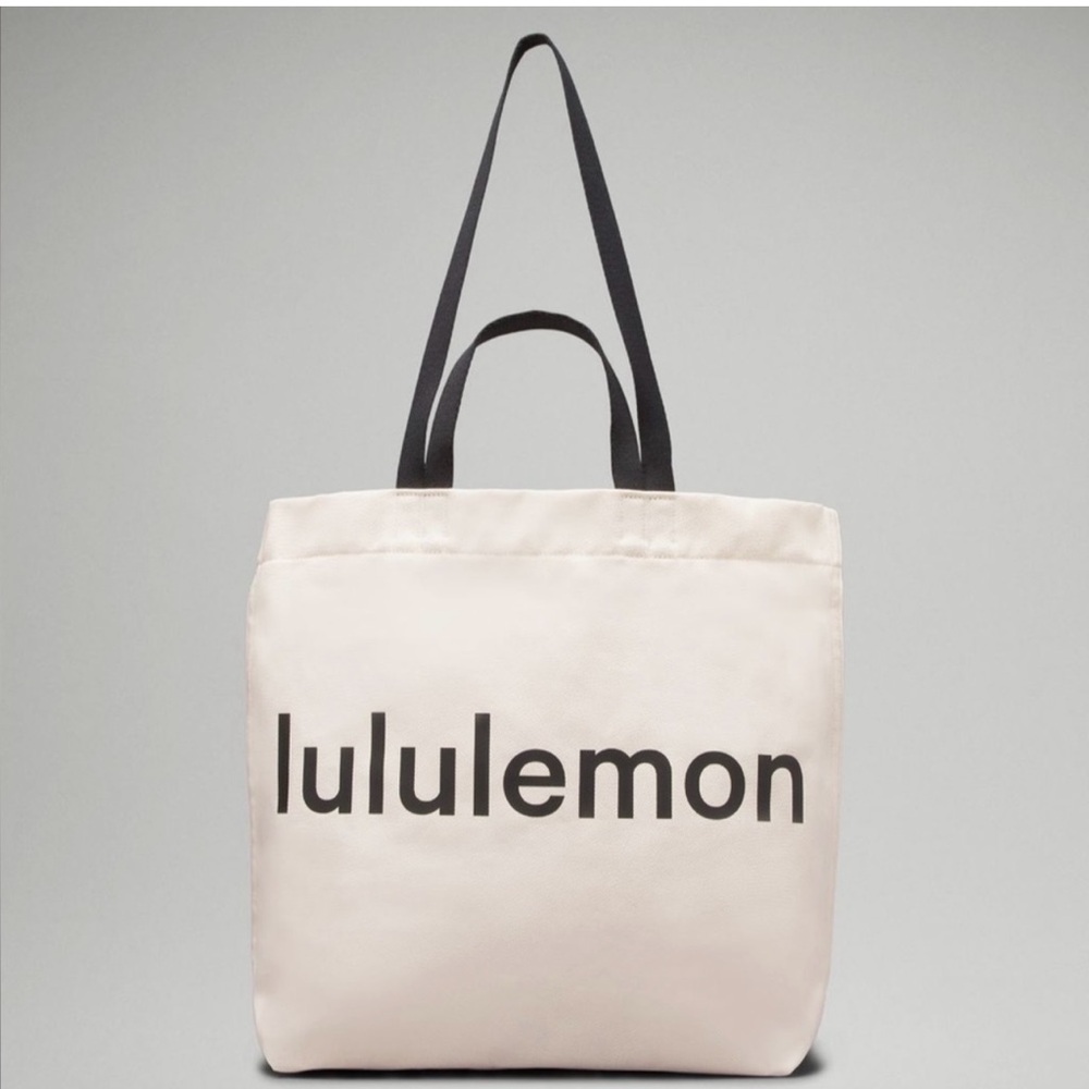 Lululemon Large Double Handel Canvas Tote NWT